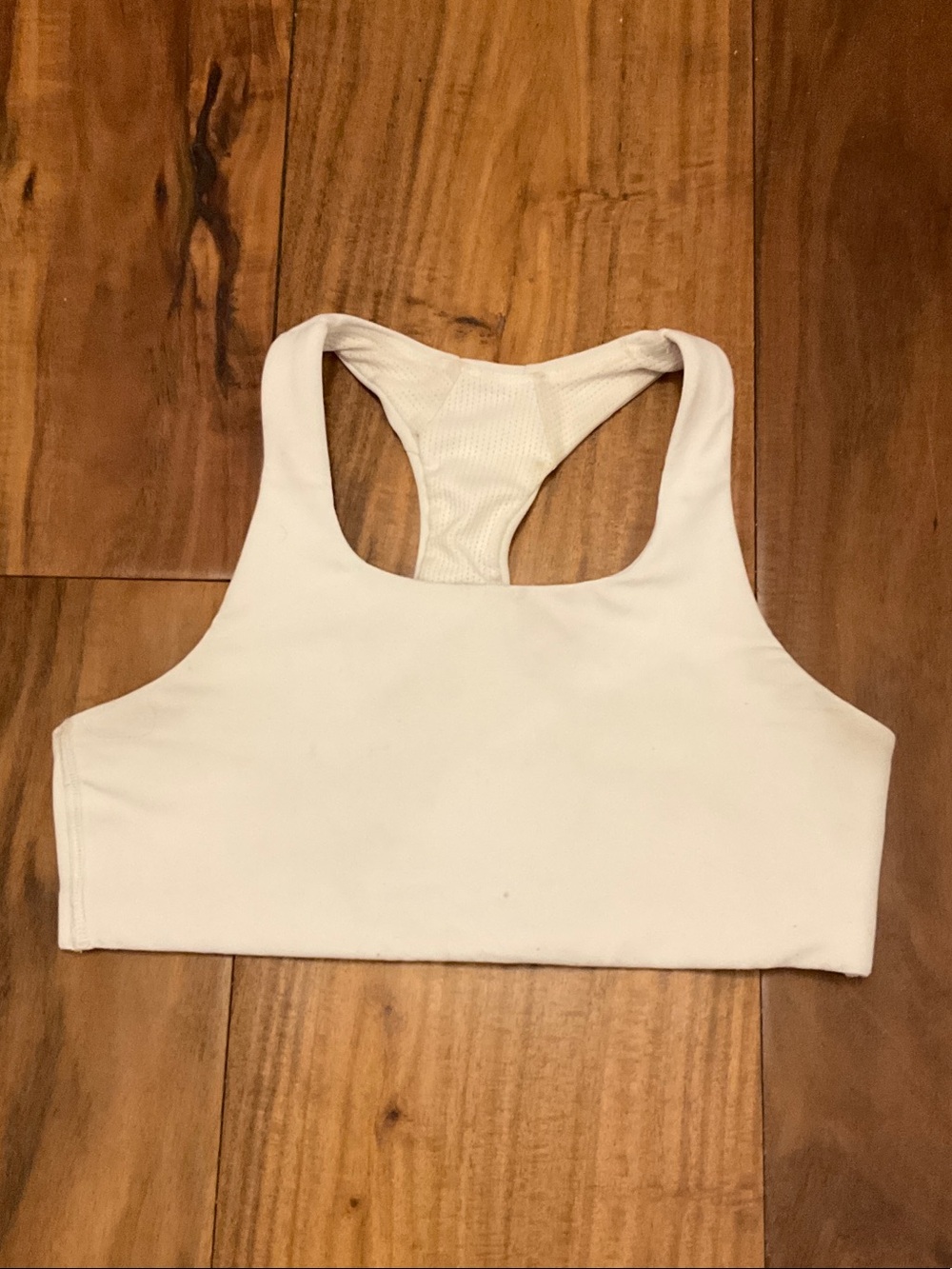 Athleta White Racerback Sports Bra